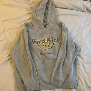 Hard Rock Cafe sweatshirt. XL. Gray. Plane on back.